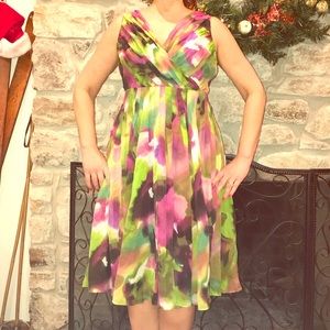 Anne Klein Silk Sundress Floral NWOT Size 6